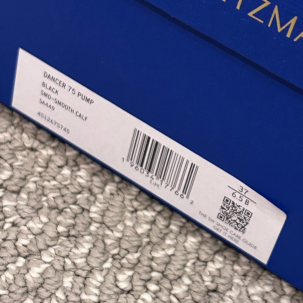 BNWT Stuart Weitzman Dancer 75 Pumps in Black - Size 6.5 - Picture 2 of 11